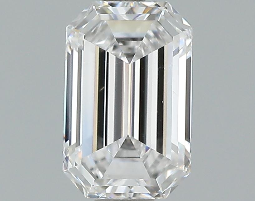 1.02 Carat D-IF Ideal Emerald Diamond Image 1