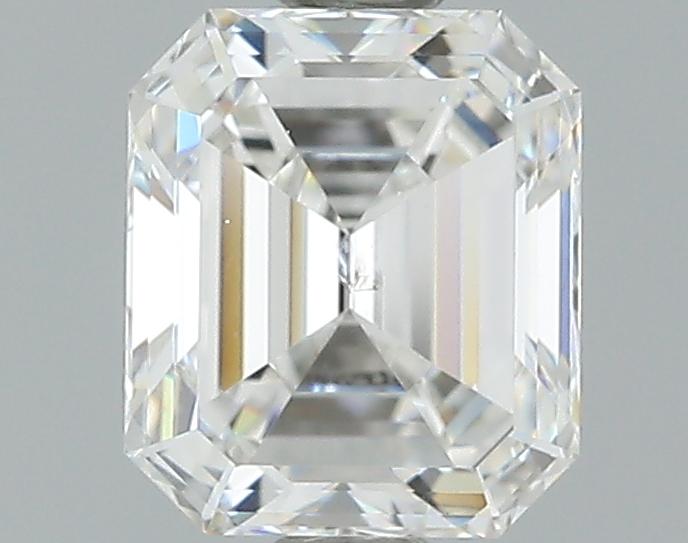 1.02 Carat F-SI2 Ideal Emerald Diamond Image 